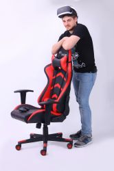 Кресло VR Racer Blaster черный/красный - интерьер - фото 6