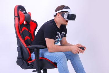 Кресло VR Racer Blaster черный/красный - интерьер - фото 4