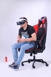 Кресло VR Racer Shepard черный/красный - интерьер - фото 4