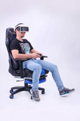 Кресло VR Racer Magnus черный/синий - интерьер - фото 1