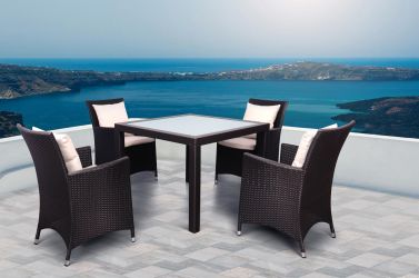 Комплект мебели Samana-4 из ротанга Elit (SC-8849-S2) Sand AM3041 ткань A14203 - интерьер - фото 1