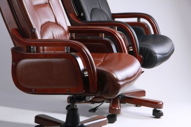 Кресло Ричмонд, кожа коричневая (642-B+PVC) - интерьер - фото 6