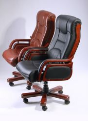 Кресло Ричмонд, кожа коричневая (642-B+PVC) - интерьер - фото 9