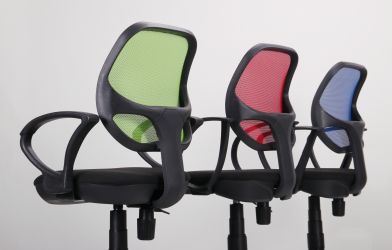 Кресло Бит Color/АМФ-7 сиденье А-1/спинка Сетка синяя - интерьер - фото 7