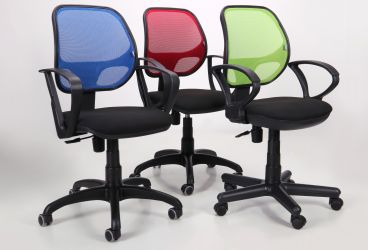 Кресло Бит Color/АМФ-7 сиденье Сетка черная/спинка Сетка салатовая - интерьер - фото 8