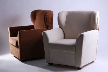 Кресло Твист с подлокотниками шоколад Кордрой 333 - интерьер - фото 8