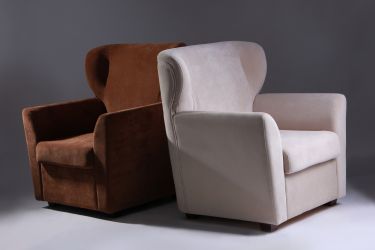 Кресло Твист с подлокотниками шоколад Кордрой 333 - интерьер - фото 11