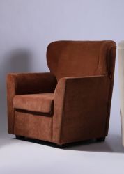 Кресло Твист с подлокотниками шоколад Кордрой 333 - интерьер - фото 12