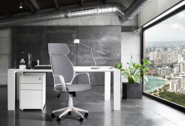 Крісло Concept білий, тк.чорний - интерьер - фото 2