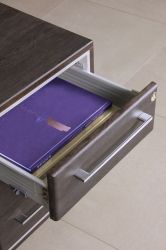 Шкаф книжный Оникс 900х400х1090 Венге прованс, стекло - интерьер - фото 15
