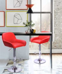 Барный стул Juan красный - интерьер - фото 2