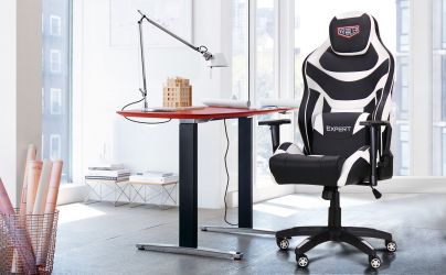 Кресло VR Racer Expert Idol черный/белый - интерьер - фото 17