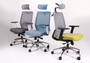 Крісло Install Black, Alum, Grey/Light Blue - интерьер - фото 14