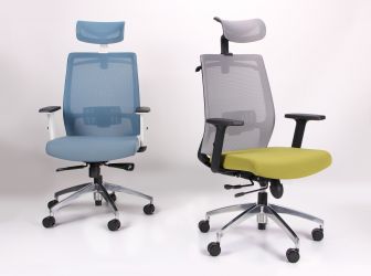 Крісло Install Black, Alum, Grey/Light Blue - интерьер - фото 17