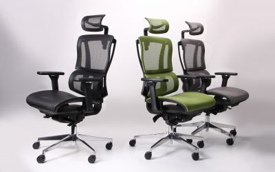 Кресло Agile Black Alum Green - интерьер - фото 5