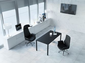 Столешница стола составного с укороченными перемычками SIG-383 (1587х800х25мм) Черный гр/Вяз Либерти - интерьер - фото 54