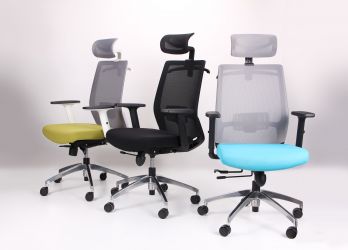 Крісло Install Black, Alum, Grey/Light Blue - интерьер - фото 21