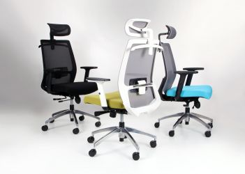 Крісло Install Black, Alum, Grey/Light Blue - интерьер - фото 23