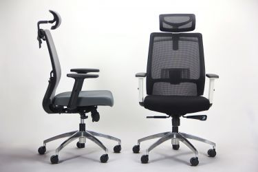 Крісло Install Black, Alum, Grey/Light Blue - интерьер - фото 27