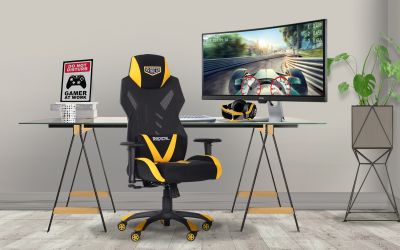 Кресло VR Racer Radical Wrex черный/желтый - интерьер - фото 1
