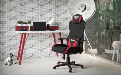 Компьютерный стол Mayakovsky красный/белый - интерьер - фото 1