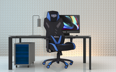 Кресло VR Racer Radical Krios черный/синий - интерьер - фото 1