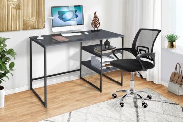 Кресло Web Home хром, ткань черная/сетка черная - интерьер - фото 2